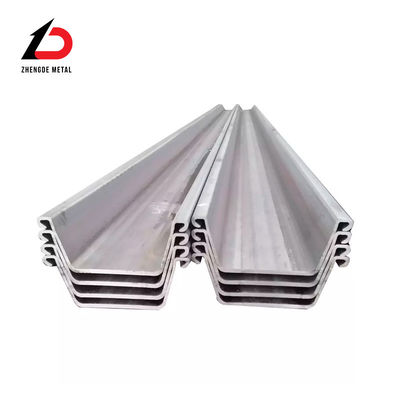 chất lượng  Grade Sy390 U Type Steel Sheet Pile 8m 10m 12m Interlocking Sheets nhà máy sản xuất