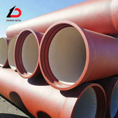 Kích thước tùy chỉnh ISO2531 Xăng lót ductile Cast Iron Pipes K9 cho nước uống