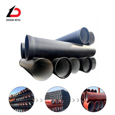 Giá nhà máy tùy chỉnh kích thước ISO9001 ISO2531 En545 K9 K7 DN80 DN100 DN800 ống sắt đúc mềm mại cho hệ thống nước