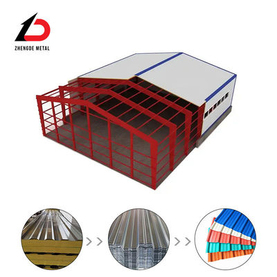 Xây dựng cơ cấu thép galvanized Prefabricated Office Factory Workshop