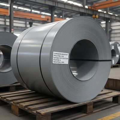 Cuộn thép PPGI chống ăn mòn, thép mạ kẽm sơn sẵn, tấm thép sơn sẵn phù hợp cho mái kết cấu và mục đích công nghiệp