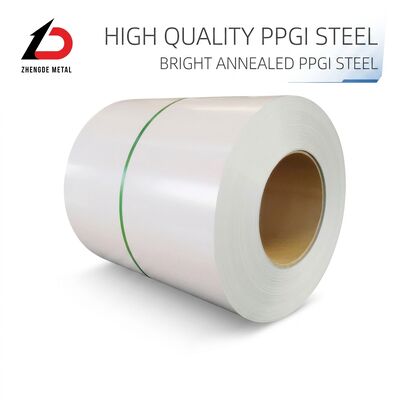Slip Edge PPGI Steel Coil với lớp kẽm Z40 ~ Z275 và lớp sơn 15-20 Um cho các ứng dụng công nghiệp