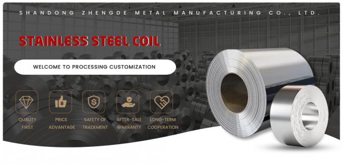 4K 201 Cold Rolling Stainless Steel Coil 0.3-12.0mm 2b/Ba/No 1/No 4 0