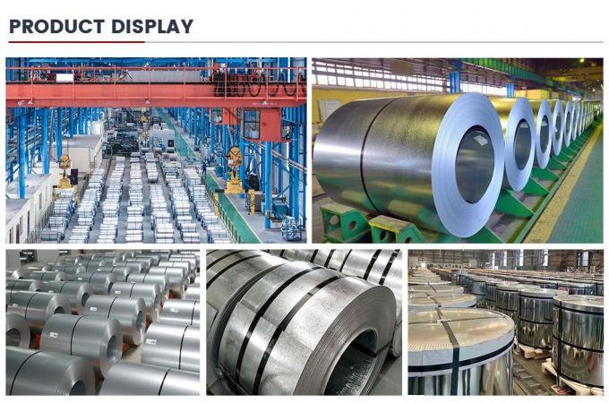 RoHS Cold Rolling Galvanized Steel Coil 0.2-6mm Độ dày ASTM JIS S220gd, S250gd, 7