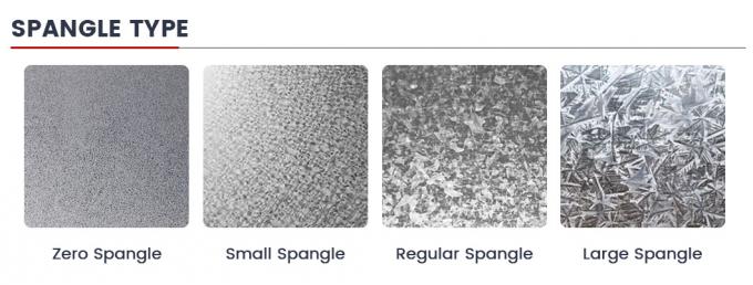 Z30 Z275 Vòng cuộn tấm thép galvanized Big Zero No Gi Sangle Vòng cuộn mái nhà kim loại 4