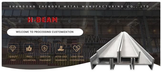 Kháng mòn Thép carbon H Beam Ss400 S235jr Hot Rolling I Beam 0