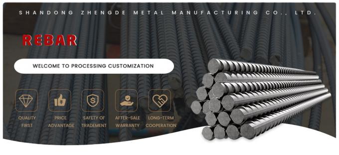 Xây dựng máy móc bê tông thép 6m 12m HRB400 HRB500 Hot Rolling Rebar 0