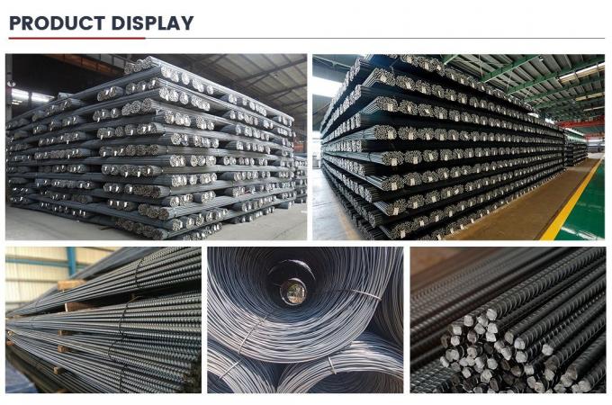 Xây dựng máy móc bê tông thép 6m 12m HRB400 HRB500 Hot Rolling Rebar 7