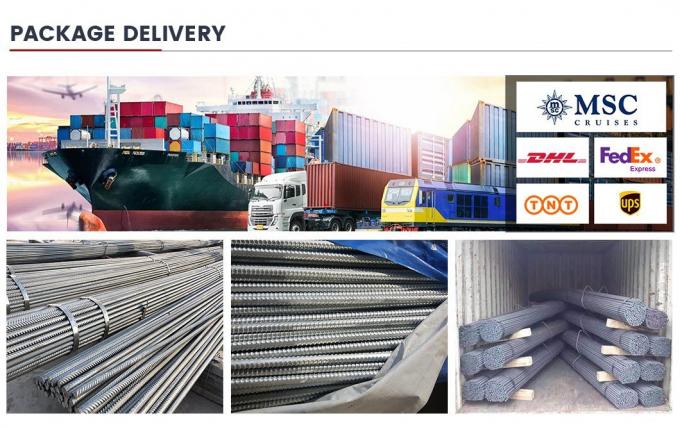 Xây dựng máy móc bê tông thép 6m 12m HRB400 HRB500 Hot Rolling Rebar 10