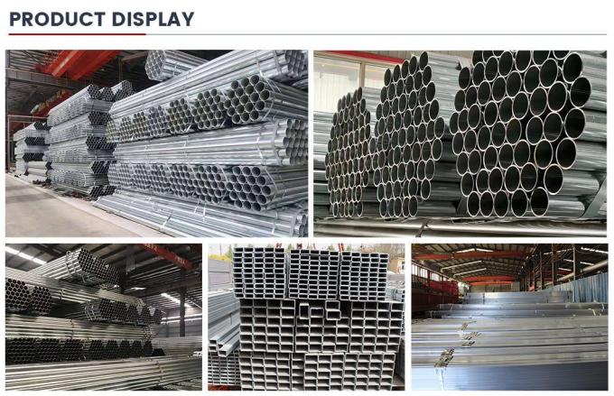 Bơm kẽm tròn 10 ft ASTM St37 12cr1MOV Bơm thép ngâm nóng 7