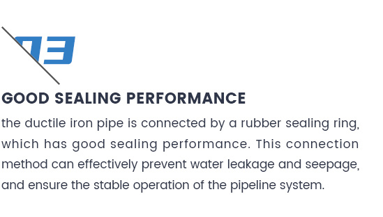 Kích thước tùy chỉnh ISO2531 Xăng lót ductile Cast Iron Pipes K9 cho nước uống 7